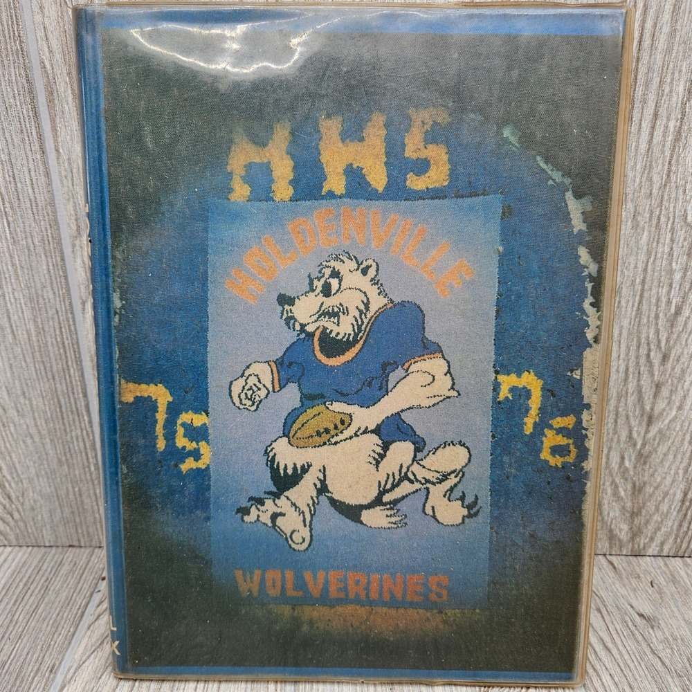 1976 Holdenville High School Yearbook Wolverine Volume XXX Oklahoma Vintage